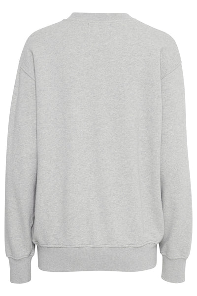 BAALOMA DECO SWEATSHIRT Medium Grey Melange - 50405005 Thumbnail