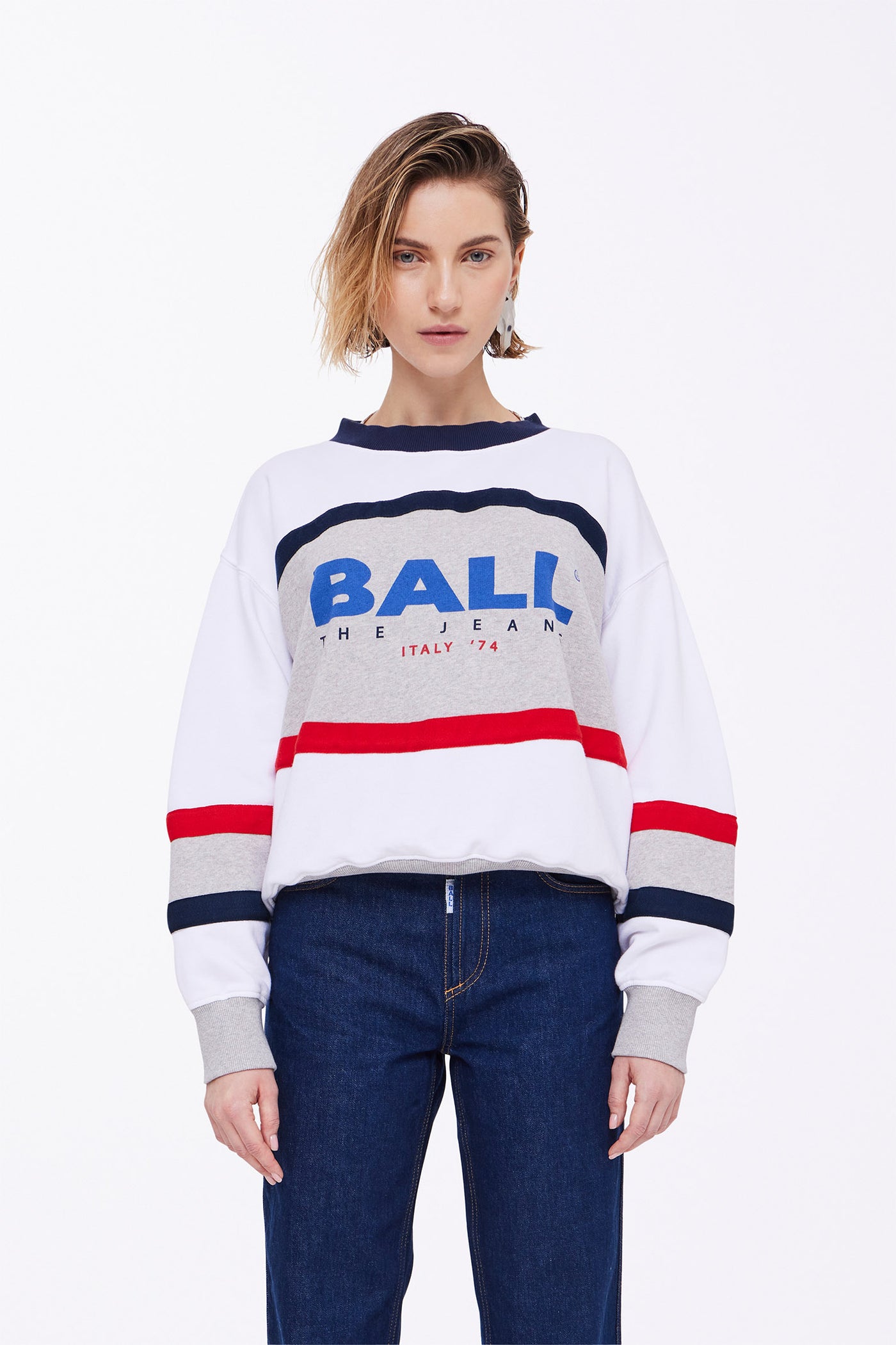 BALUCA SWEAT Medium Grey Melange - 50405044