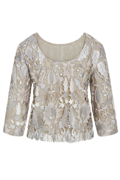 AbutilonBBIgnara blouse Silver Beige - BBW4047 Thumbnail