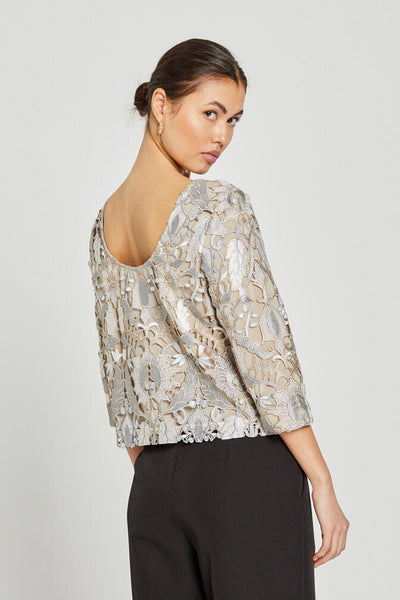 AbutilonBBIgnara blouse Silver Beige - BBW4047 Thumbnail