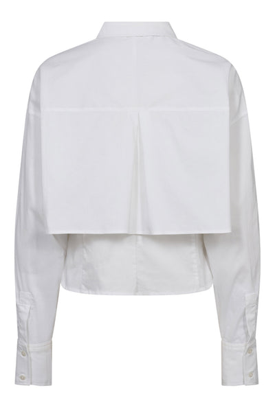 SandyCC Double Layer Shirt 4000-White Thumbnail