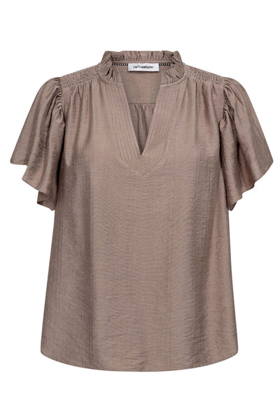 HeraCC SS Frill Top 154-Walnut - 35703 Thumbnail