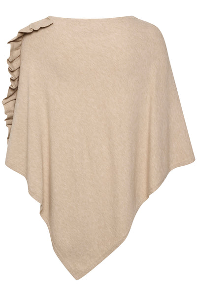 OdetteCR Poncho Oat melange - 10605888 Thumbnail