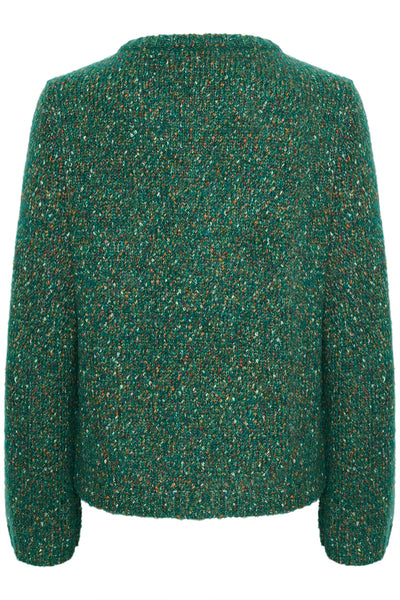 CRKiara Knit Pullover Bright Green Melange - 10612040 Thumbnail