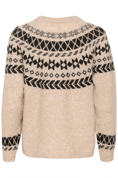 CRCherrie Knit Pullover Ancient Scroll Jaquard - 10612842 Thumbnail