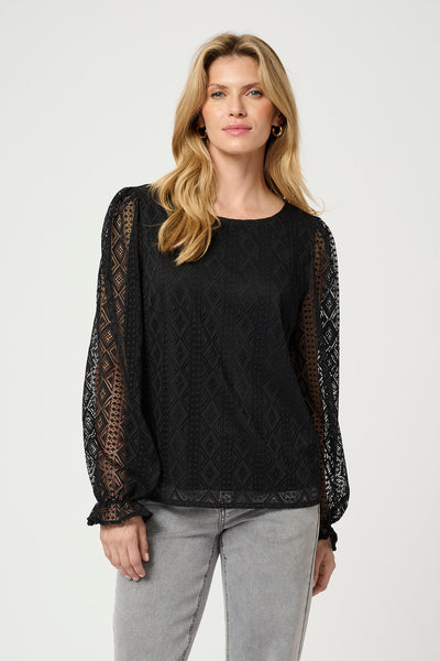 CRValerie Blouse Pitch Black - 10613162 Thumbnail