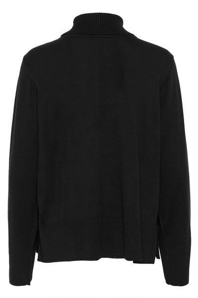 CRAnva Rollneck Pullover Pitch Black - 10613181 Thumbnail