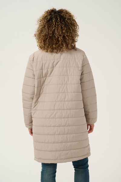 CRArwen Striped Quilt Jacket Silver Mink - 10613432 Thumbnail