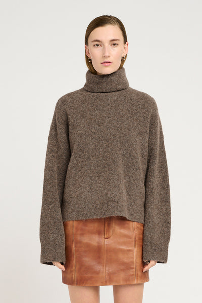 AlphaGZ rollneck NOOS Dark sand melange - 10909333 Thumbnail