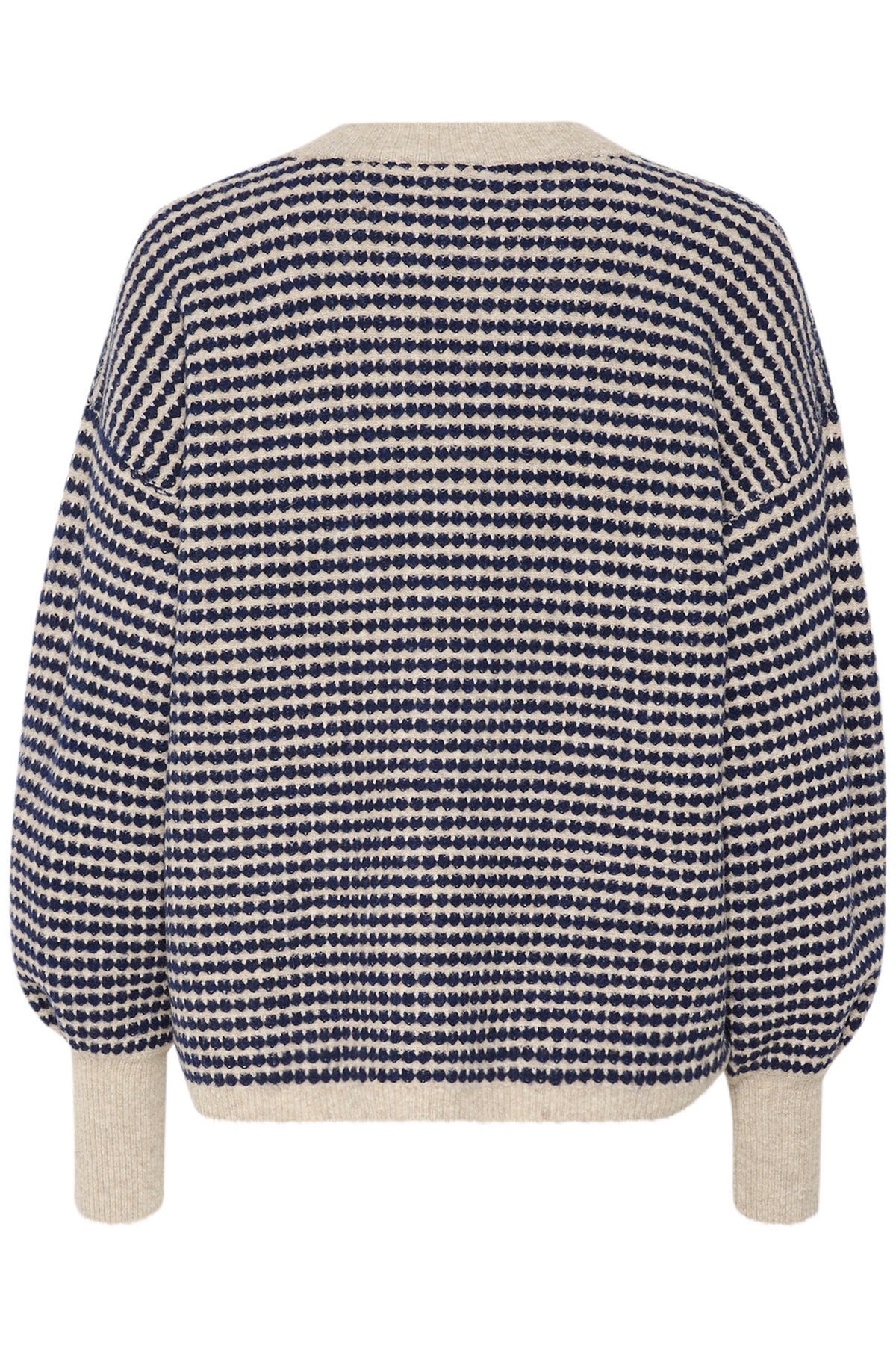 KAellery Knit Pullover Feather Gray/ Blue Structure - 10509032