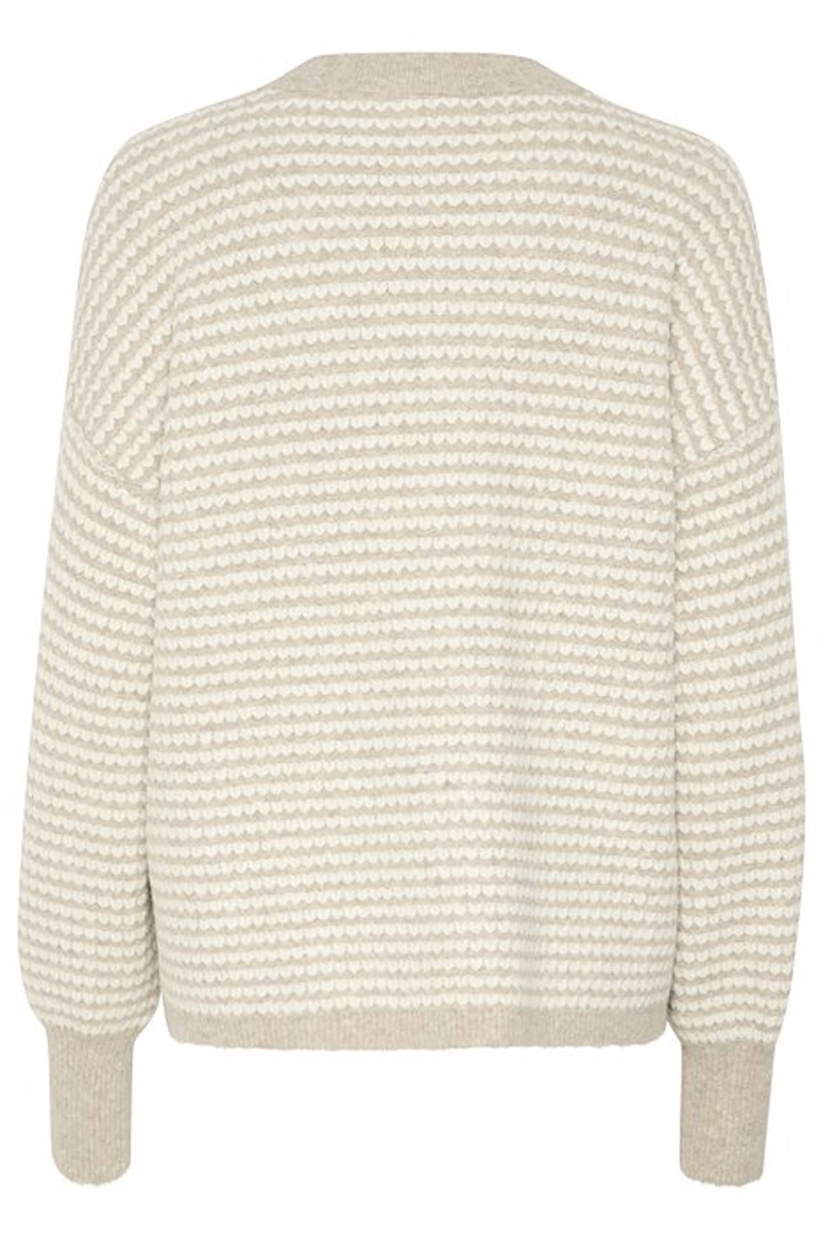KAellery Knit Pullover Feather Grey/ Chalk Structure - 10509032