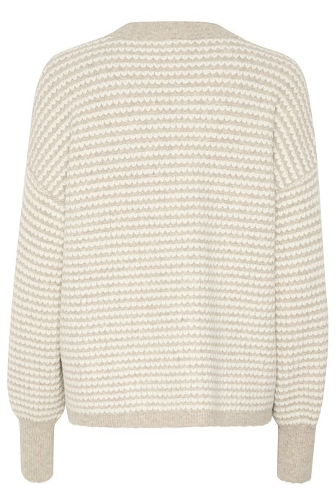 KAellery Knit Pullover Feather Grey/ Chalk Structure - 10509032
