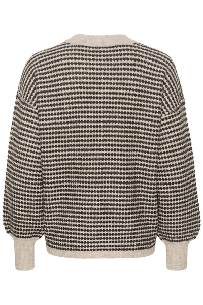 KAellery Knit Pullover Feather Gray/ Black Structure - 10509032 Thumbnail