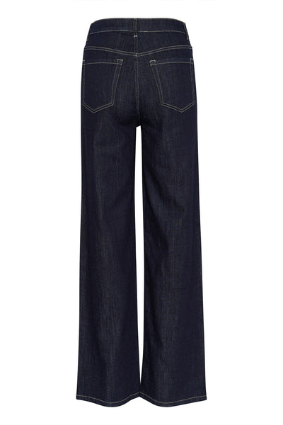 KAcansu Karla Flared Jeans Dark Blue Denim - 10552350 Thumbnail