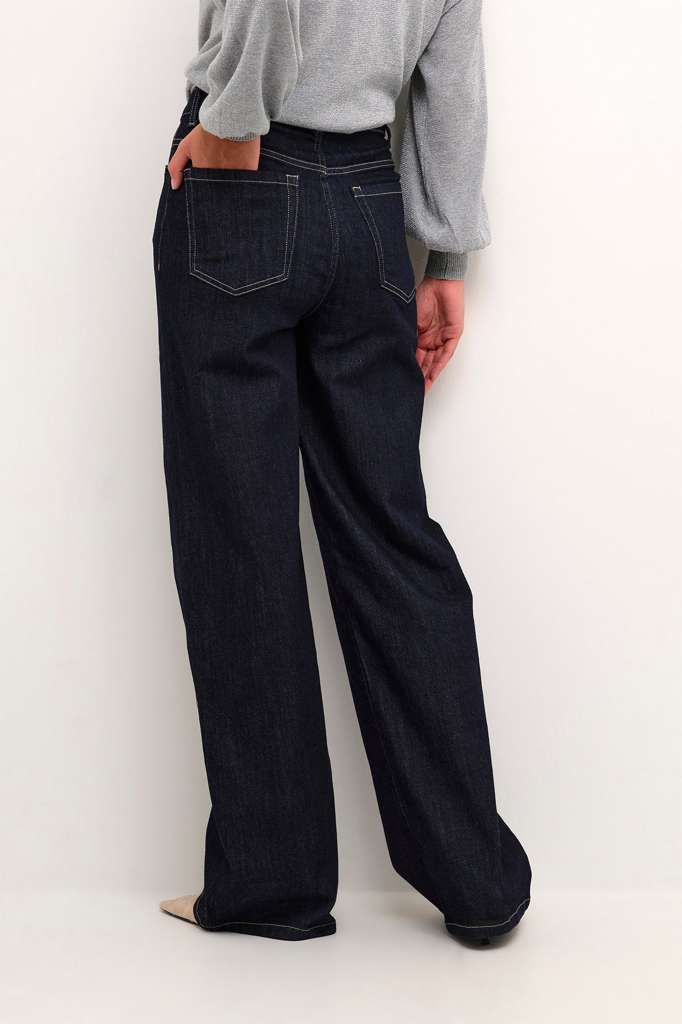 KAcansu Karla Flared Jeans Dark Blue Denim - 10552350