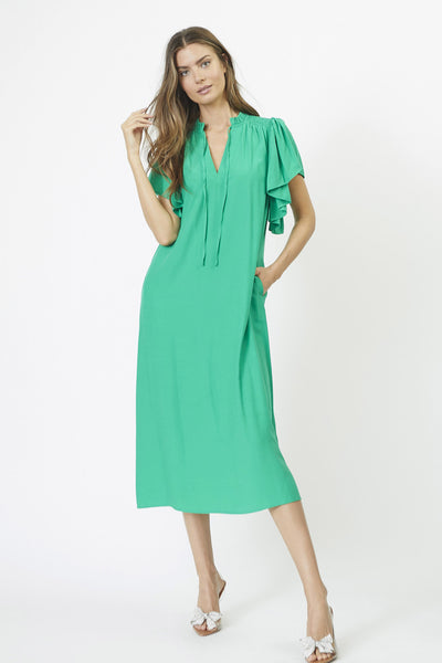SunriseCC SS Frill Dress 34-Green - 36422 Thumbnail