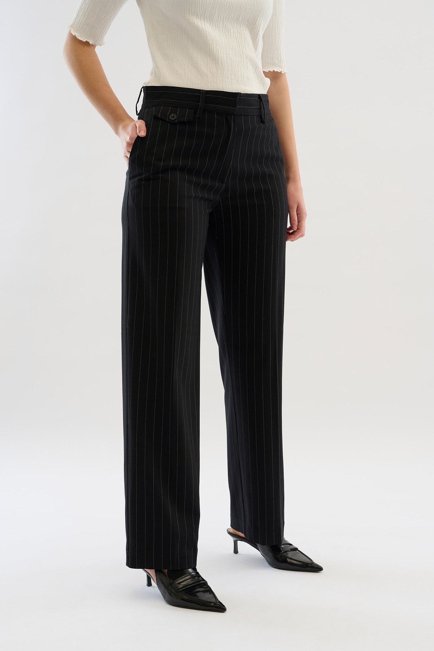 KBMilano Stripe Pants Meteorite - 10104990