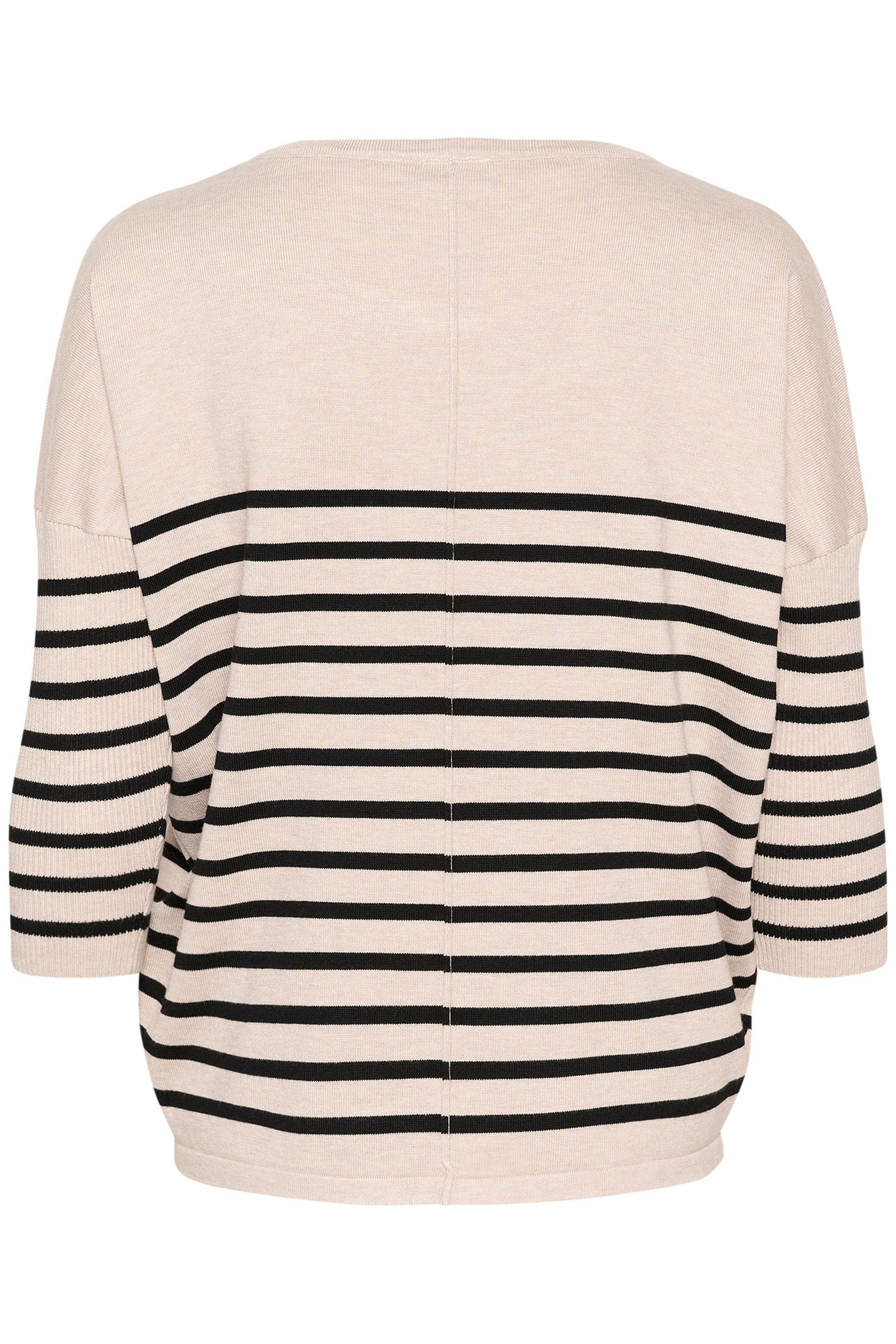 MilaSZ R-neck St. Pullover Gray Morn Mila Stripe - 30513769