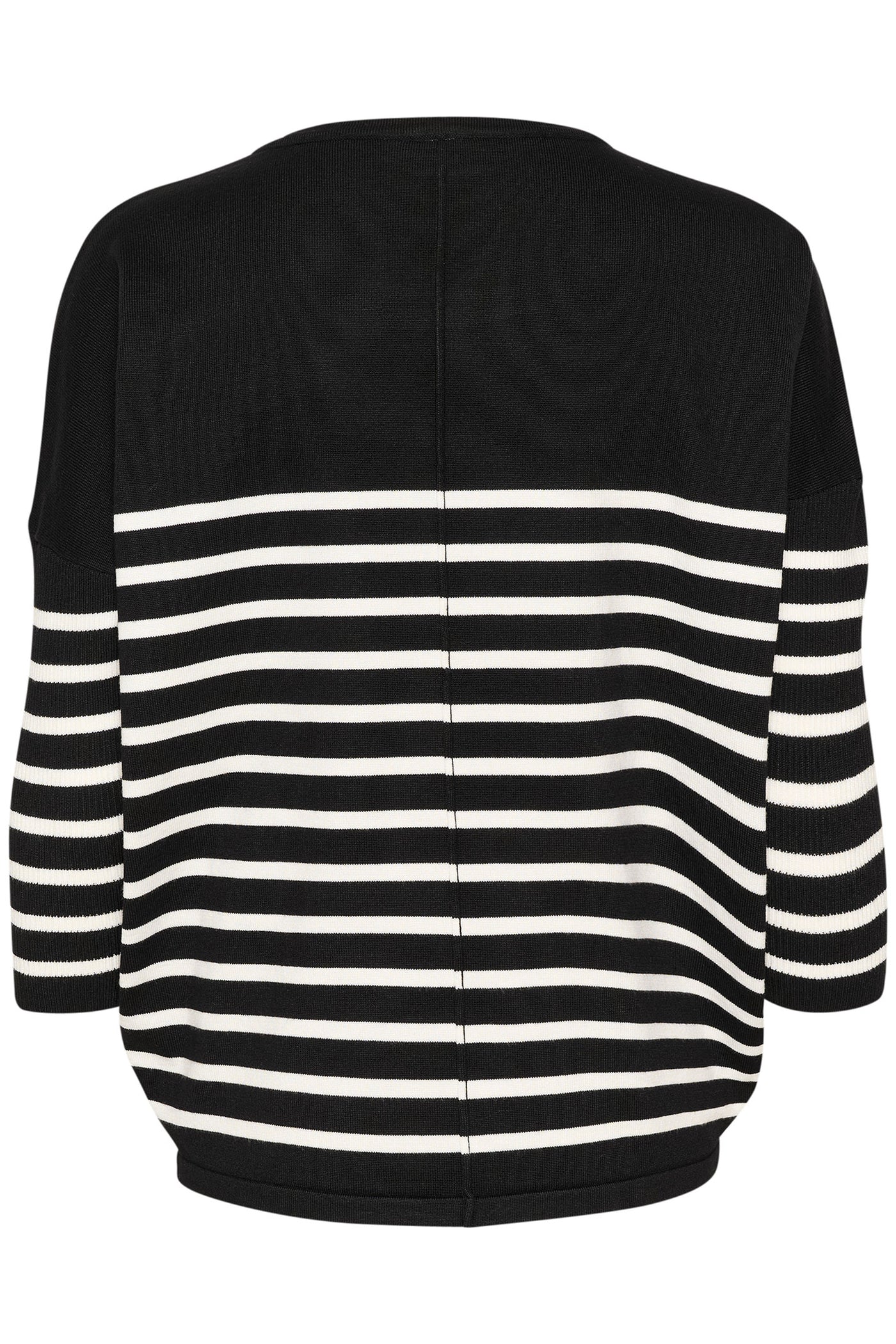 MilaSZ R-neck St. Pullover Black Mila Stripe - 30513769