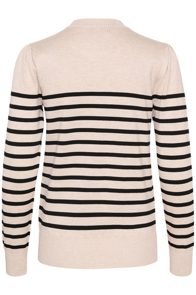 MilaSZ LS Striped Pullover Gray Morn Mila Stripe - 30513771 Thumbnail