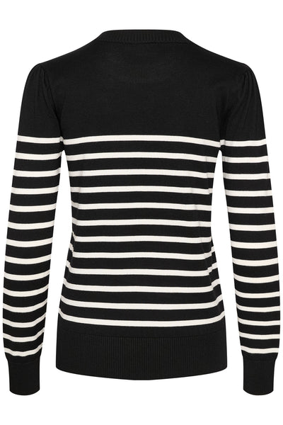 MilaSZ LS Striped Pullover Black Mila Stripe - 30513771 Thumbnail