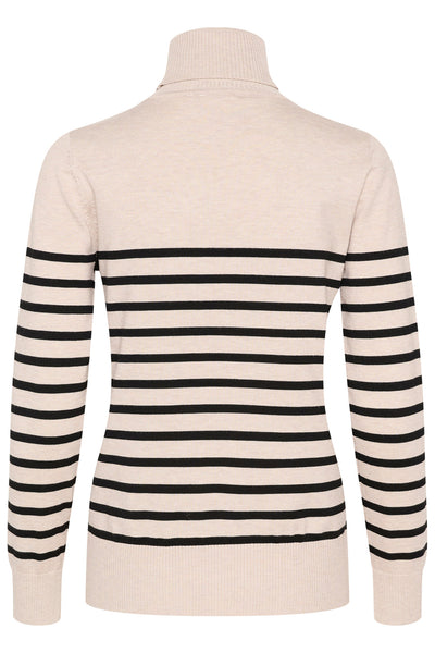 MilaSZ St. Rollneck Pullover Gray Morn Mila Stripe - 30513772 Thumbnail