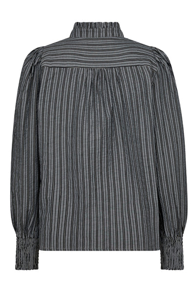 PercyCC Petra Stripe Shirt 6596-MarciBlack - 35611 Thumbnail