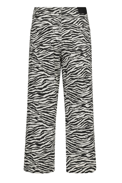 ZionCC Zebra Crop Pant 1196-OffWhite-B - 31410 Thumbnail
