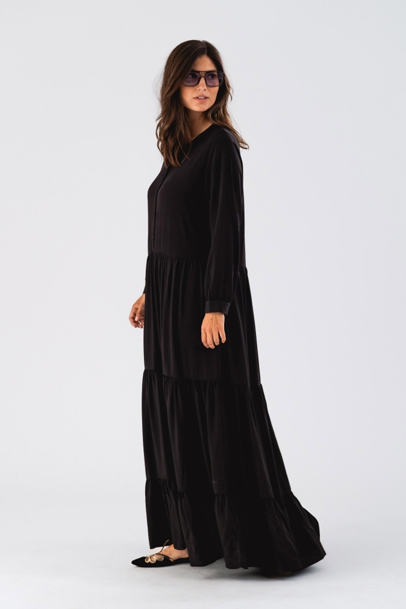 NeeLL Maxi Dress LS 99 Black - 90028-3006
