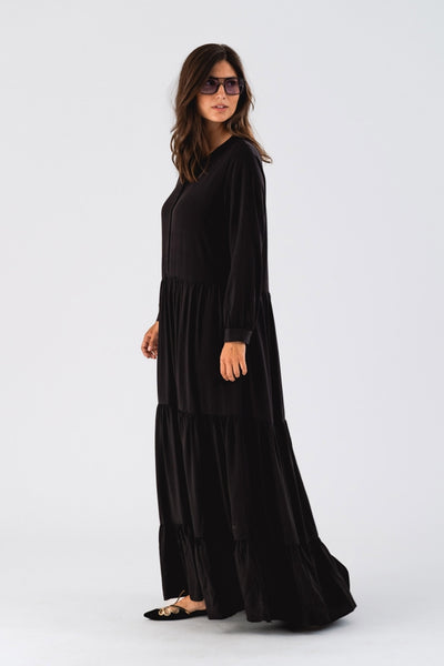 NeeLL Maxi Dress LS 99 Black - 90028-3006 Thumbnail