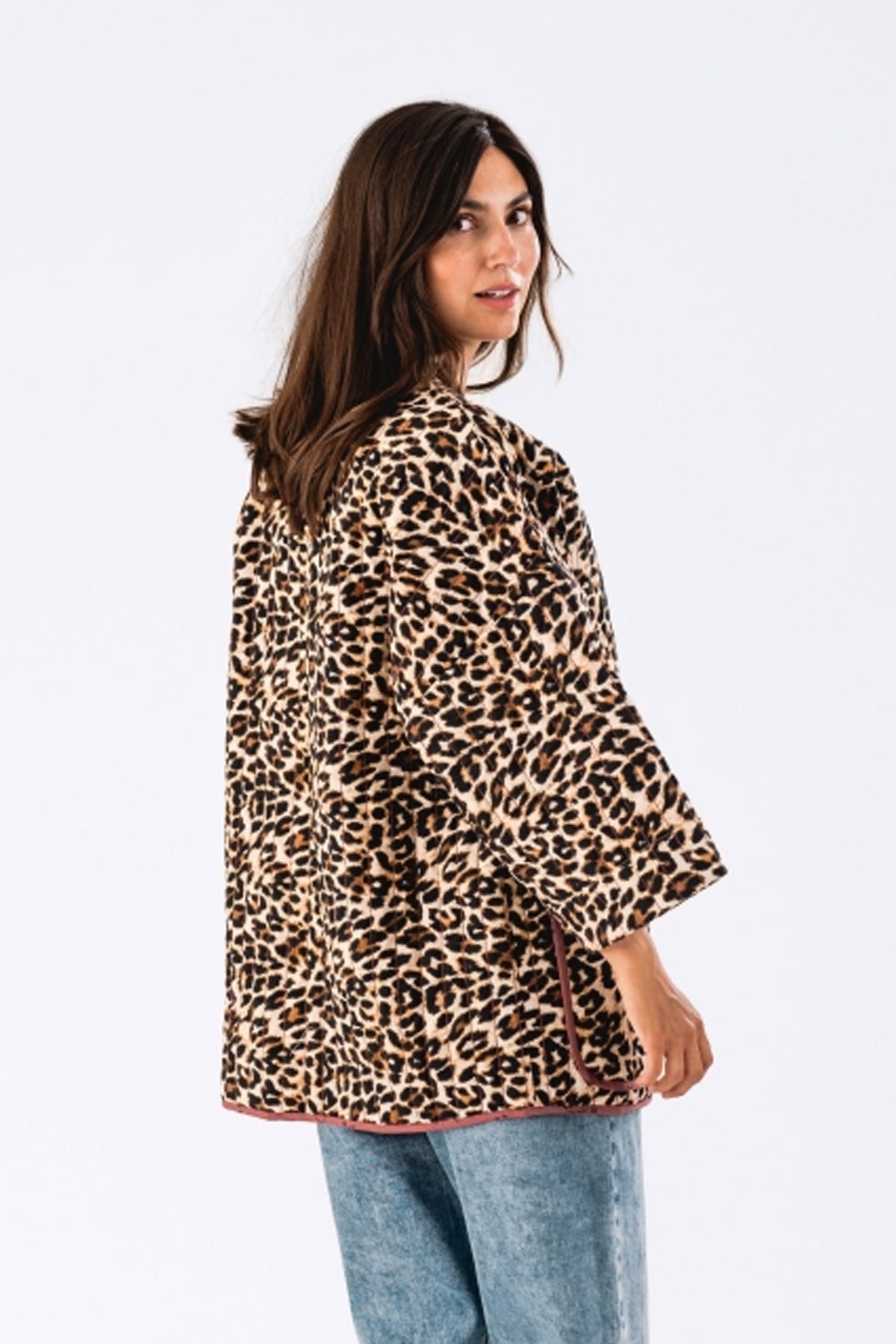 LuluLL Jacket 3/4 72 Leopard Print