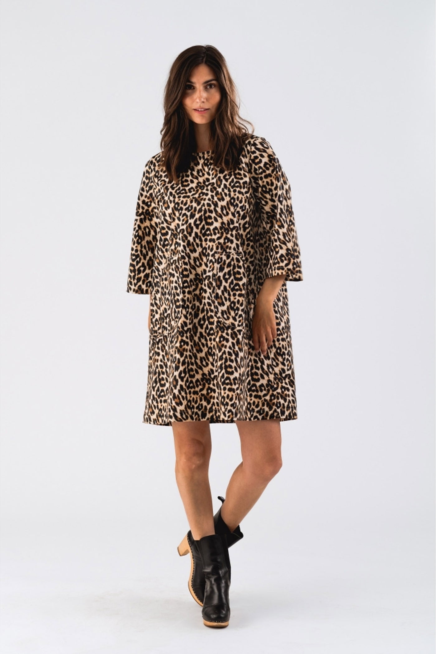 CarlaLL Short Dress SS 72 Leopard Print - 90056-3011