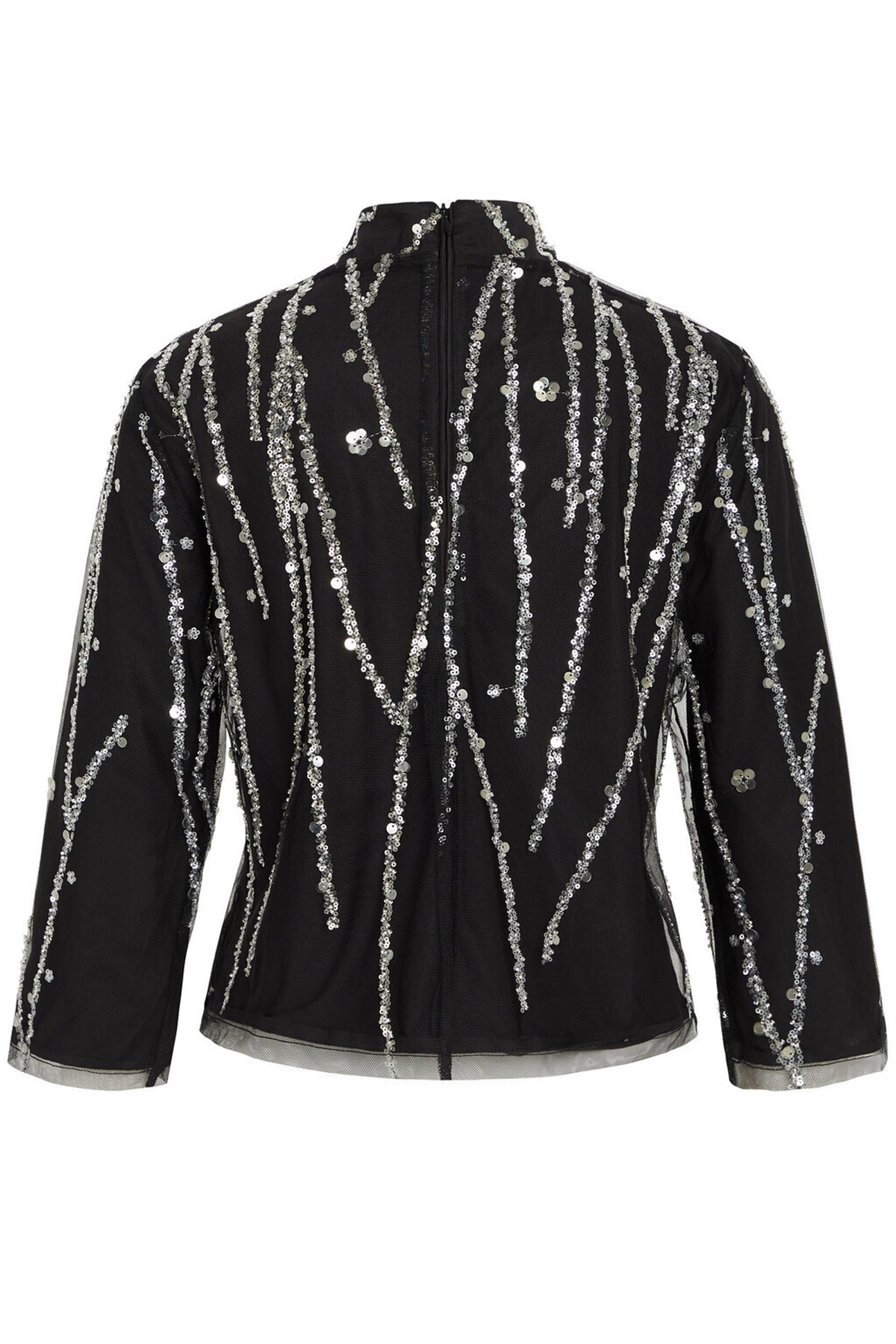 DaffiBBIgnaras blouse Black w silver - BBW4157