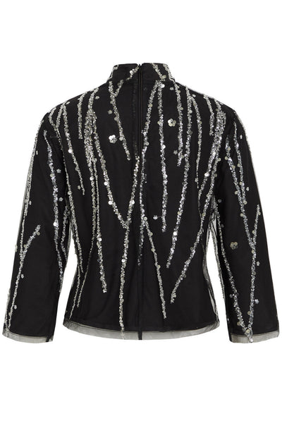 DaffiBBIgnaras blouse Black w silver - BBW4157 Thumbnail
