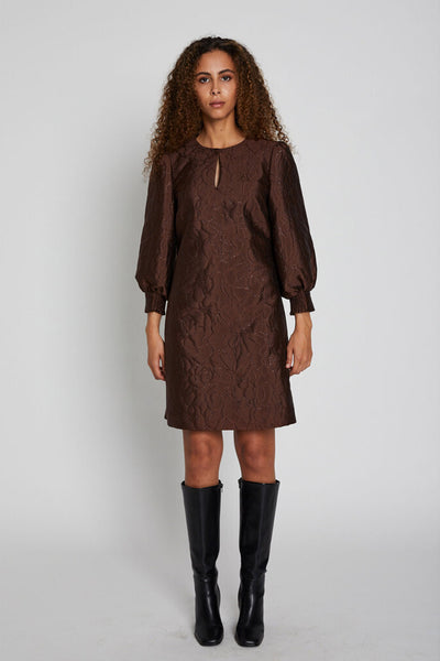 DindlesBBKela dress Brown - BBW4455 Thumbnail