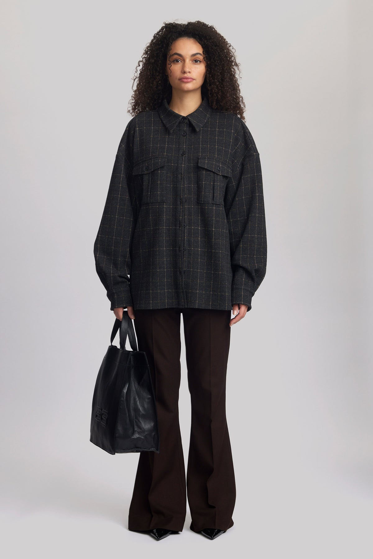 GracieGZ OZ shirt Black and brown check - 10909651