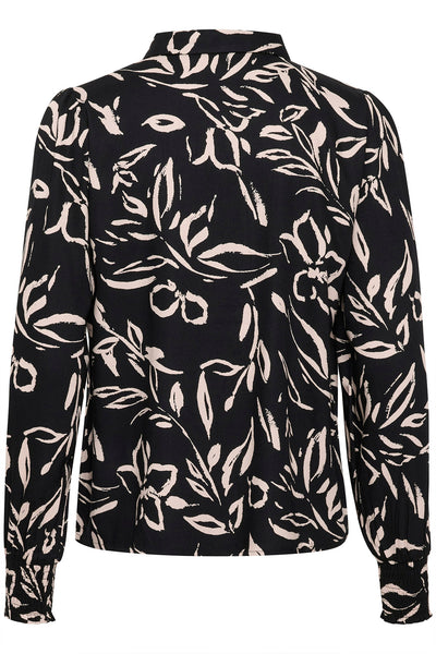 KAforrest Shirt Black/Sand Painted Flower - 10508961 Thumbnail
