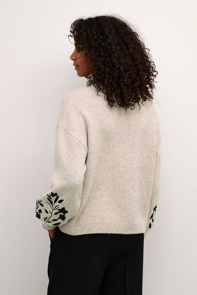 KAlisette Knit Pullover Feather Gray Melange - 10509064 Thumbnail