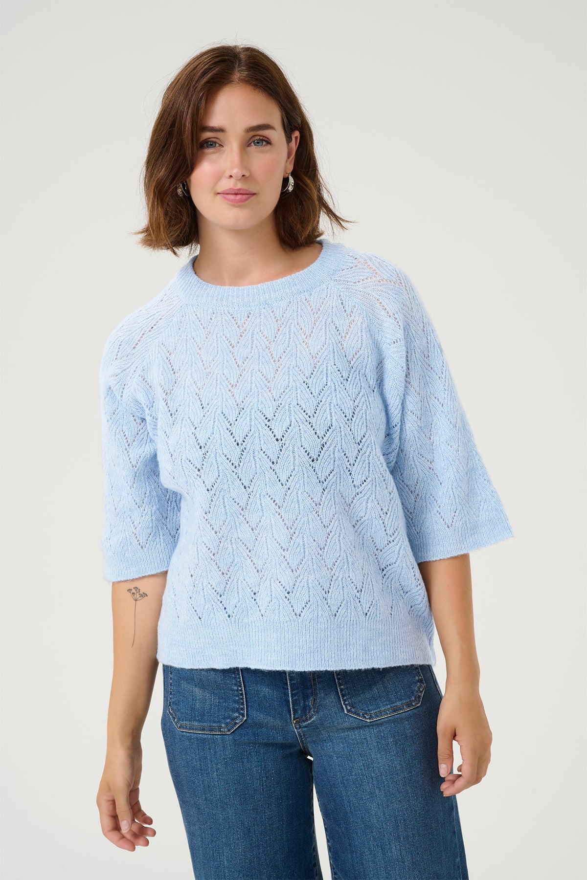 KAtiana Pullover Celestial Blue Melange - 10510048