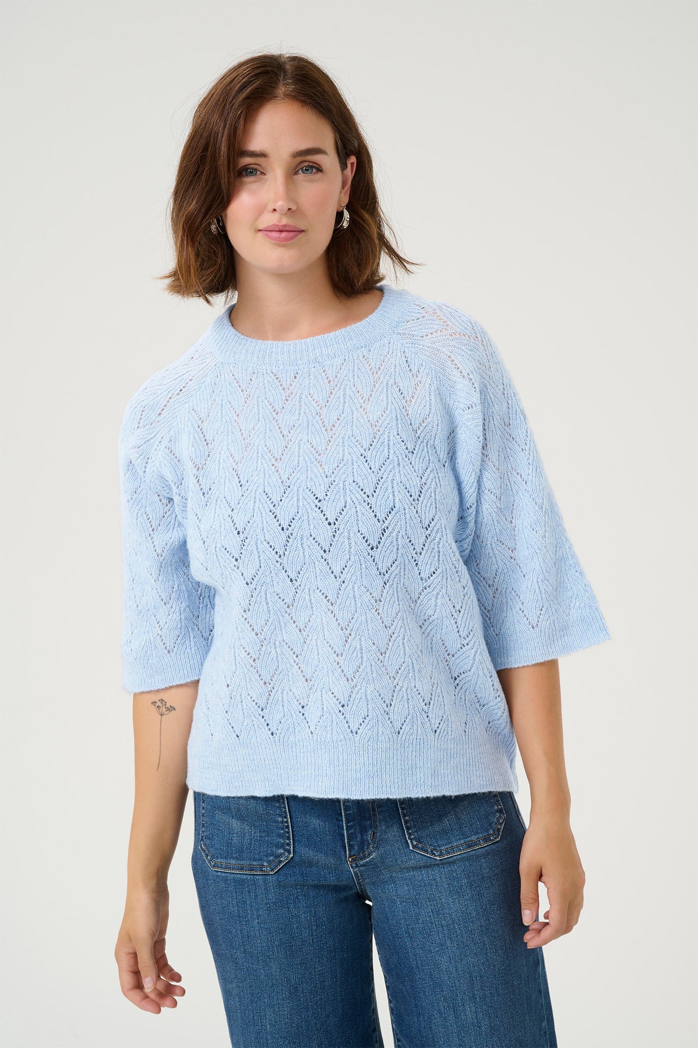 KAtiana Pullover Celestial Blue Melange - 10510048