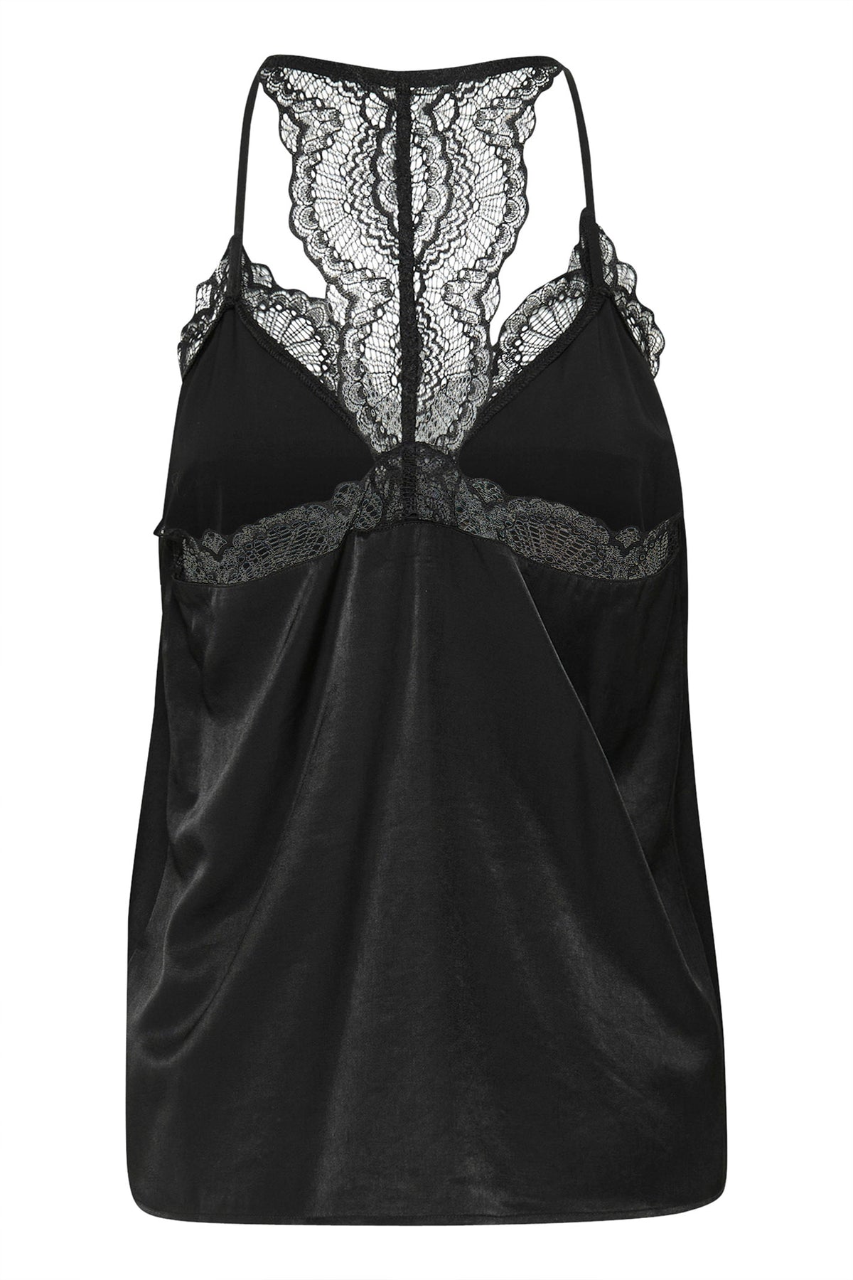 CRAnna Fine Lace Top Pitch Black - 10613644