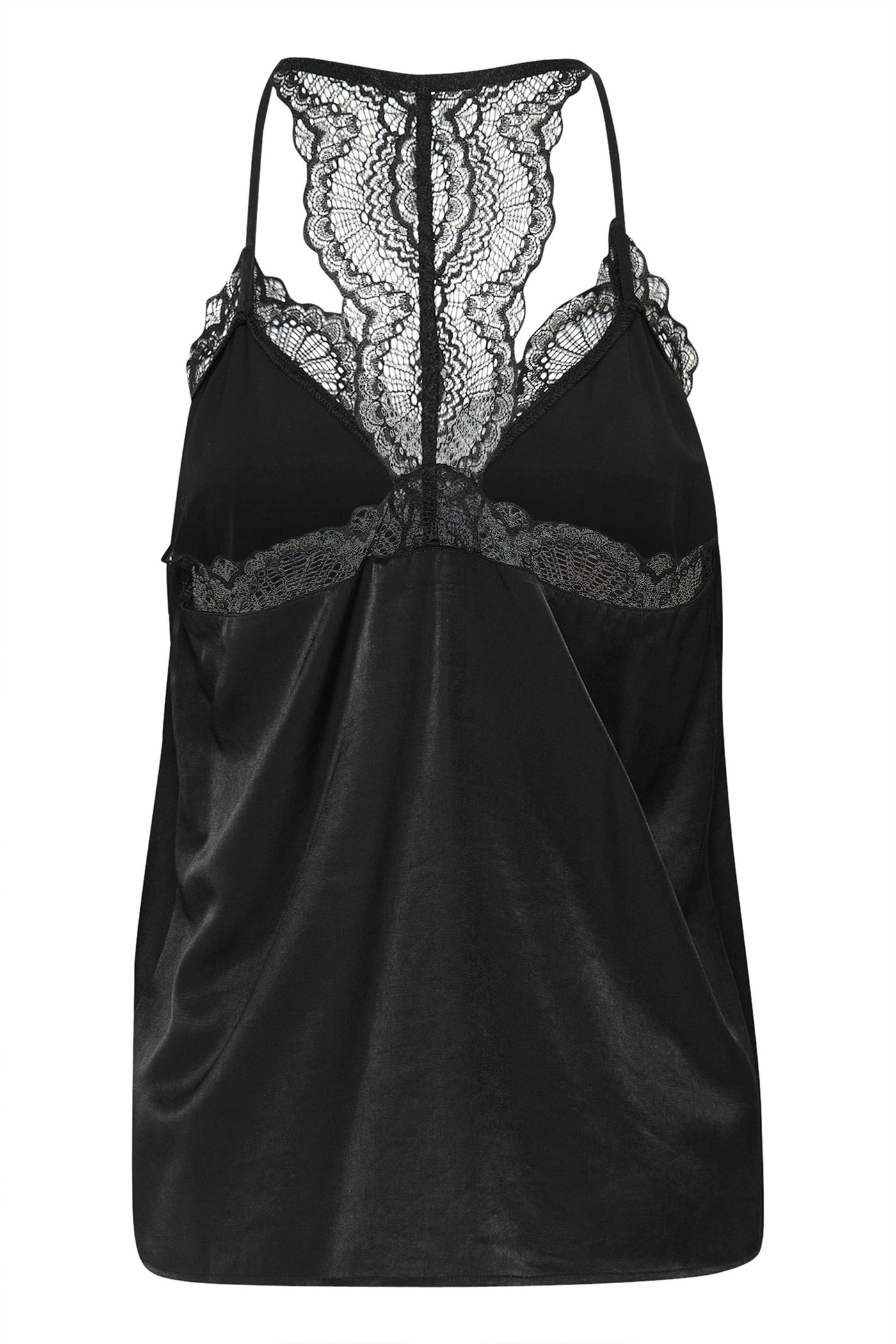 CRAnna Fine Lace Top Pitch Black - 10613644
