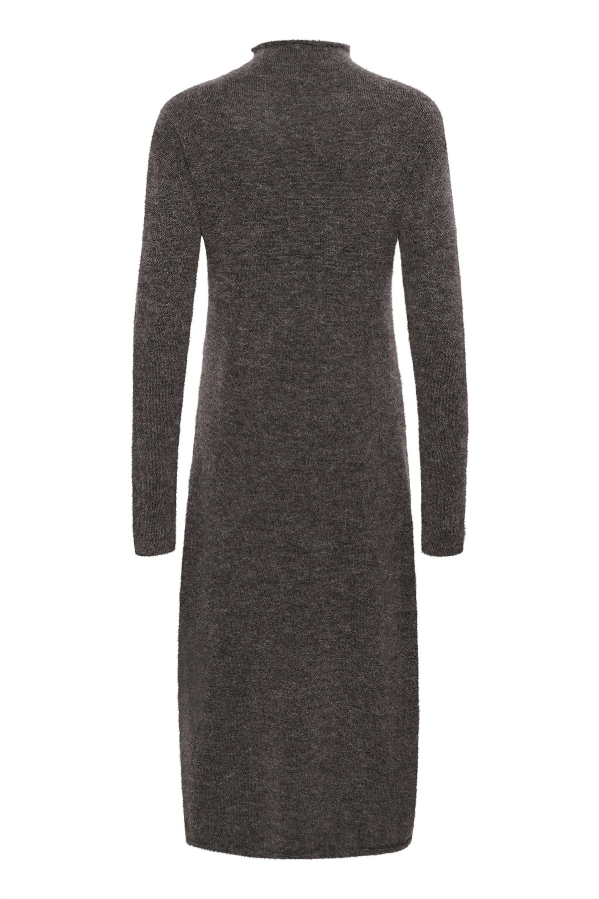 SLMiya Long Dress Dark Gull Gray Melange - 30407765