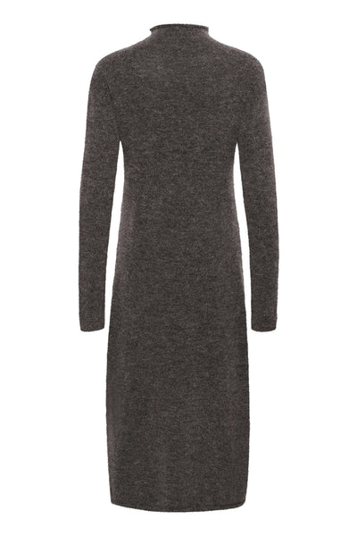 SLMiya Long Dress Dark Gull Gray Melange - 30407765 Thumbnail