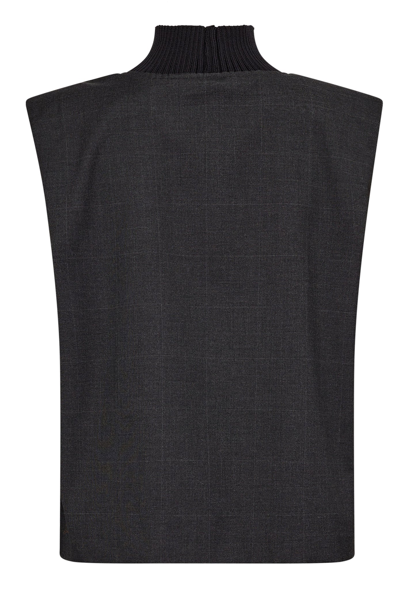 KayaCC Rib Turtleneck Vest 94-Antracit - 35587