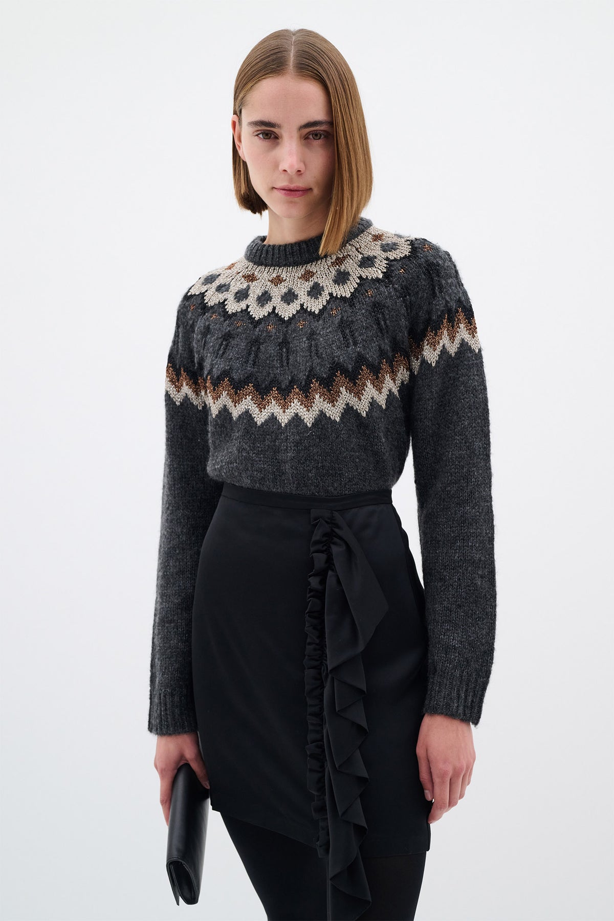 TeylorIW Fair Isle pullover Dark Grey Fair Isle - 30109758