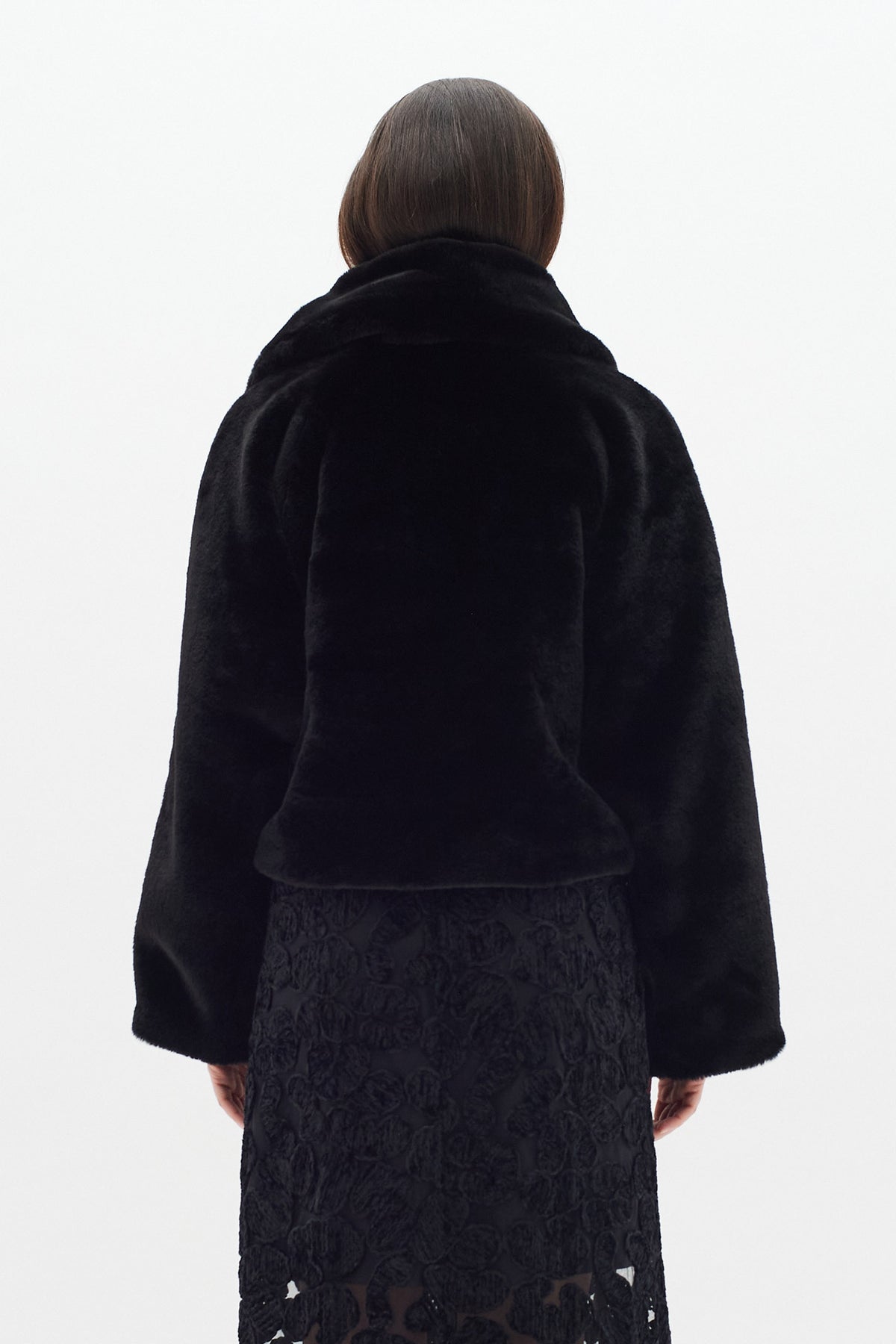 YonekoIW Short Coat Black - 30109835