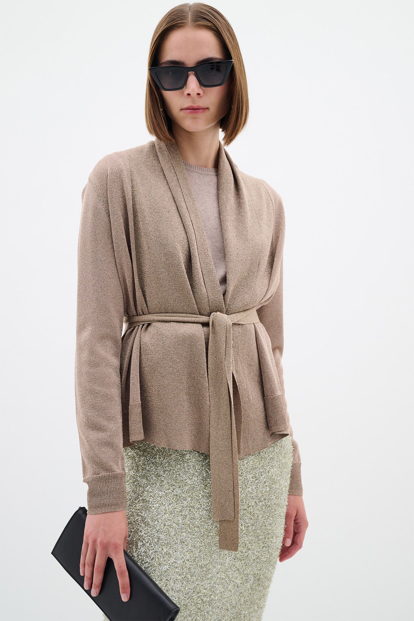 ThaniIW Short Cardigan Gold - 30110084