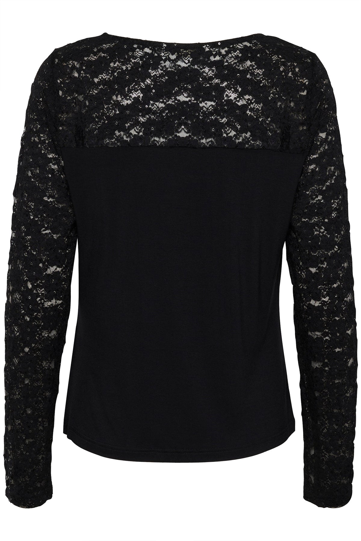 CRSigga Lace Blouse Pitch Black