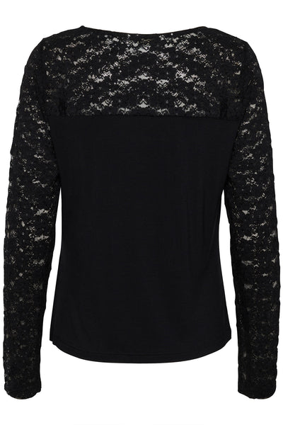 CRSigga Lace Blouse Pitch Black Thumbnail